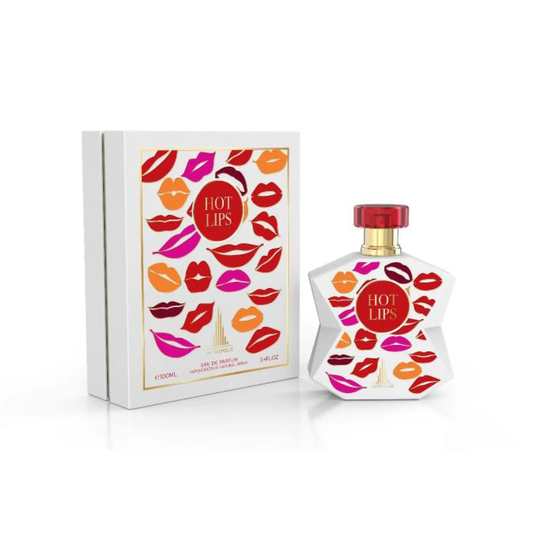 Metropolis Hot Lips Eau De Parfum for Women 100ML / 3.4 Fl. Oz - Bold, Fragrance with Floral, Fruity, and Spicy Notes, Long-Lasting & Captivating