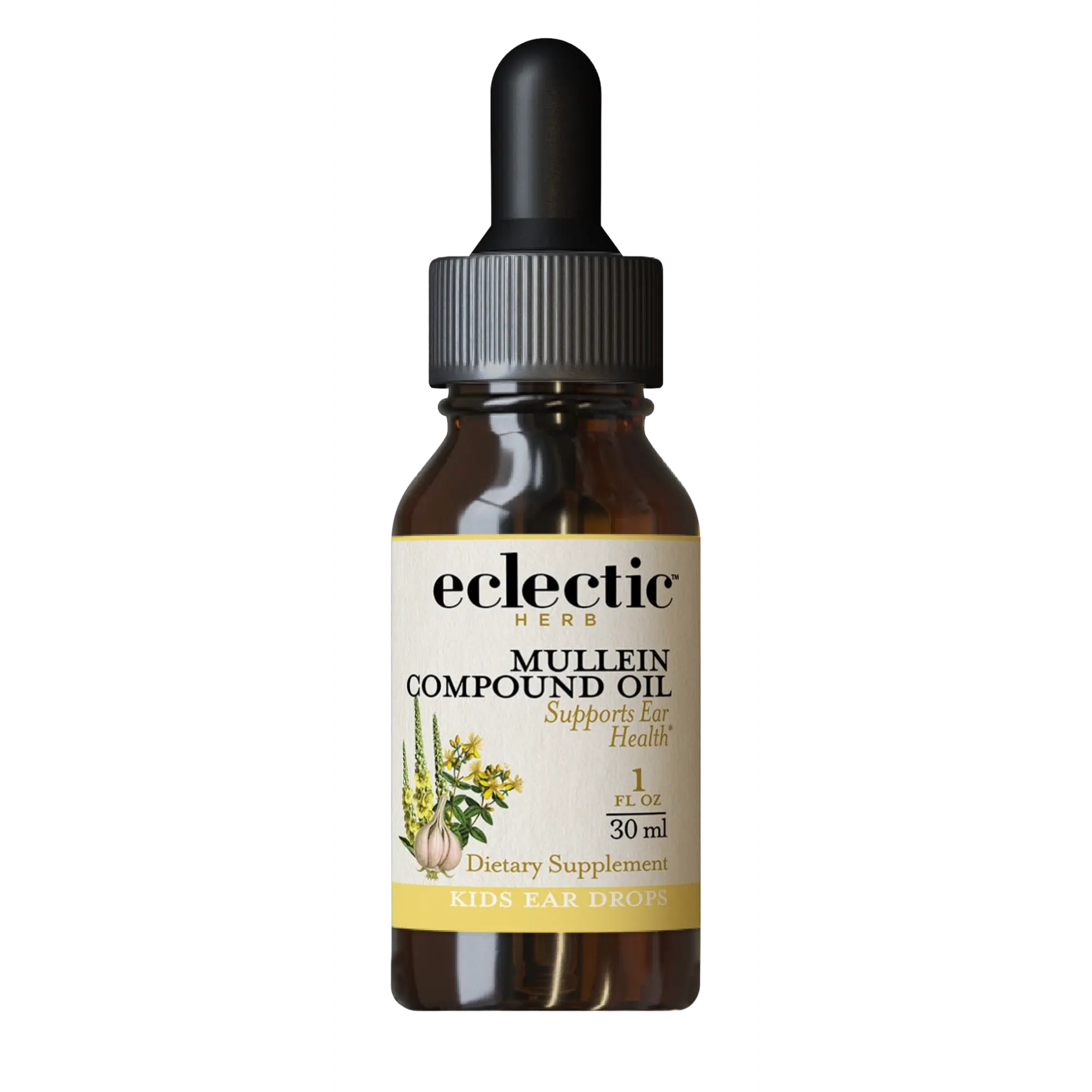 Mullein Compound Oil Ear Drops for Kids | Natural Formula for Ear Health, Gentle & Safe for All Ages