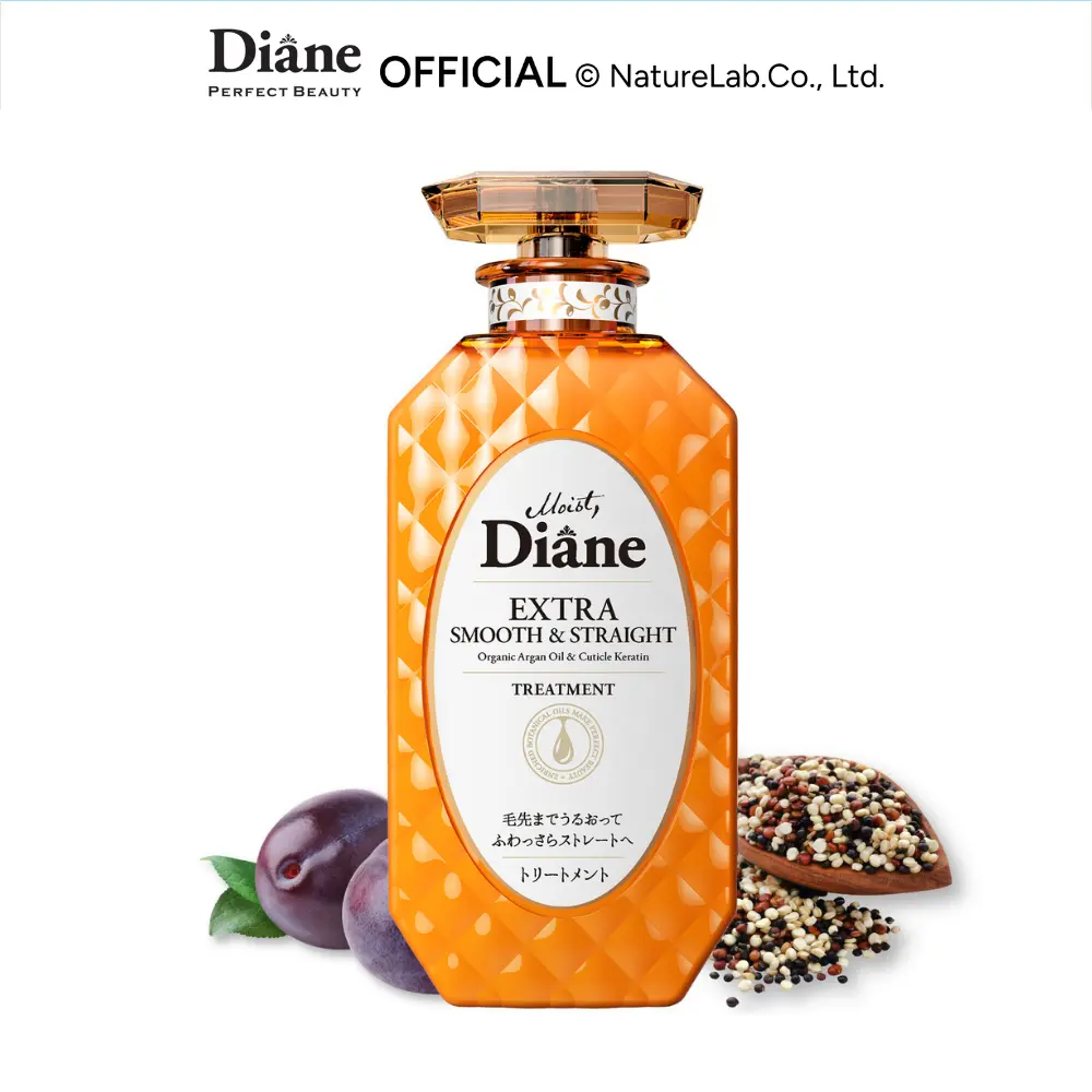 Moist Diane Perfect Beauty Extra Smooth & Straight Conditioner | Sleek Control for Frizzy, Unmanageable Hair | Keratin Repair + Frizz Control | Official Partner