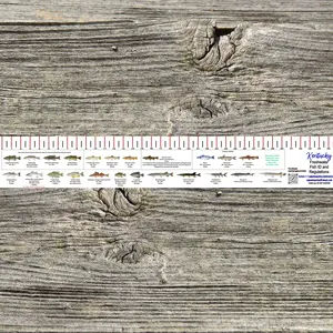 KENTUCKY FRESH WATER RULER 36 INCH FISH ID AND STATE REGULATIONS FISH RULER DECAL