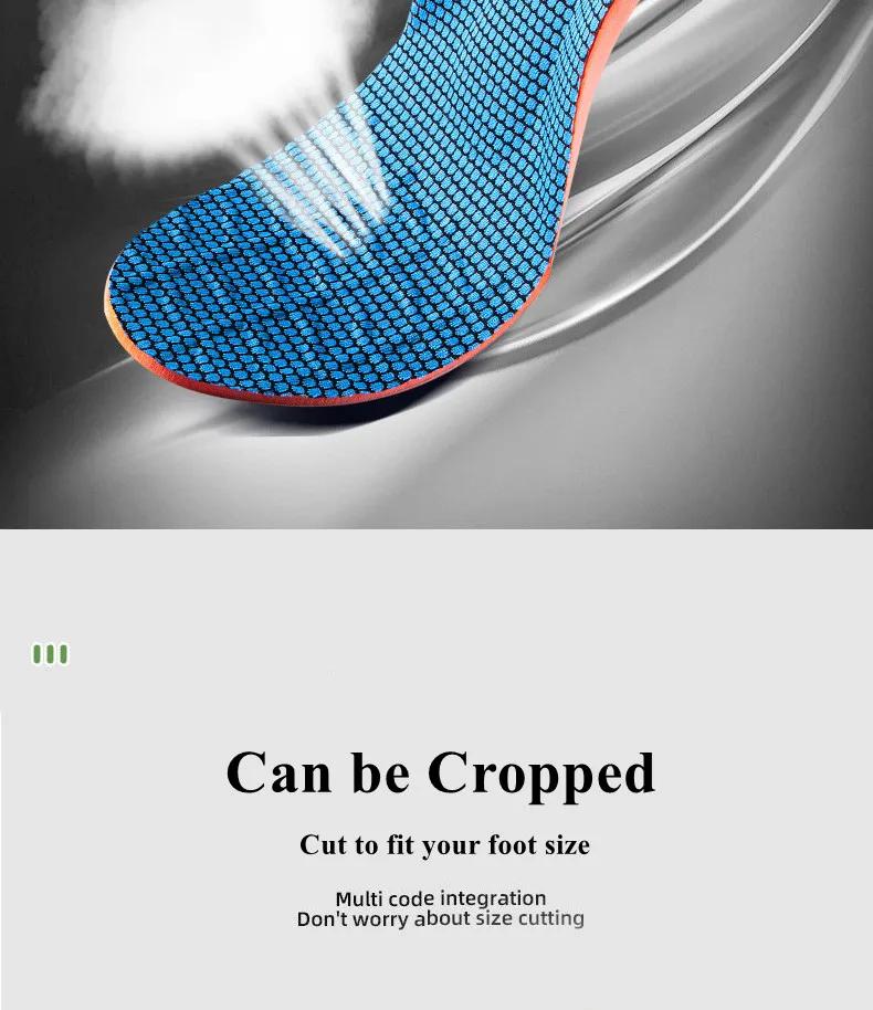 Orthopedic Insoles for Shoes Men Women Brand Arch Support Air Insole for Feet Shock-absorbing Baskets Sport Running Shoe insole