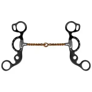 Short Shank Twisted Copper Wire Snaffle Bit