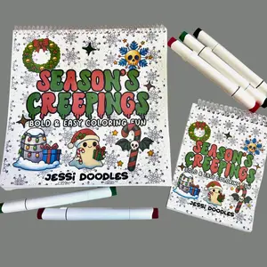 Season's Creepings Bold & Easy Spiral Coloring Book