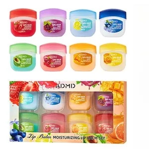 ADMID Fruit-Flavor Lip Balm Gift Set Natural Moisturizing Long-Lasting Hydration Assorted Fruit Scents Portable Boxed Design Ultimate Lip Care Set with Organic Ingredients and Vitamin E  Aroma