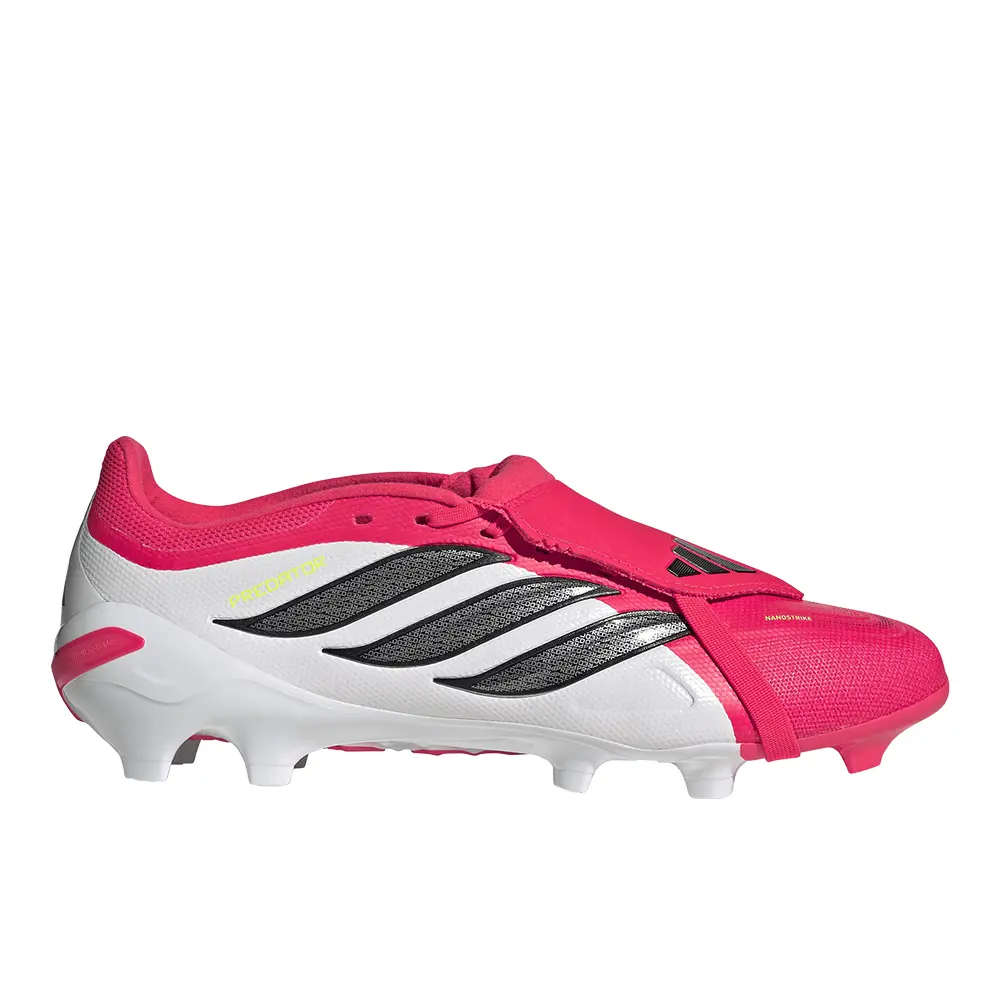 adidas Mens Predator League Fold-Over Tongue Firm Ground Soccer Cleats  - Red, White