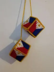 The Philippines Flag Car Dice