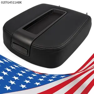 CROSSDESIGN Black Center Console Armrest Lid For 07-14 Tahoe Silverado GMC Yukon Sierra