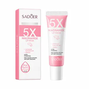 5X Niacinamide Lip Mask, Hydrating & Moisturizing Lip Balm, Reduces Dry Lips & Fine Lines, Deep Repair Lip Care for Soft, Tender Lips, Day & Night Lip Treatment for All Skin Types