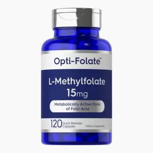 L Methylfolate 15mg | 120 Capsules | Value Size | Max Potency | Non-GMO, Gluten Free | Methyl Folate, 5-MTHF | by Opti-Folate Vitamin Healthcare