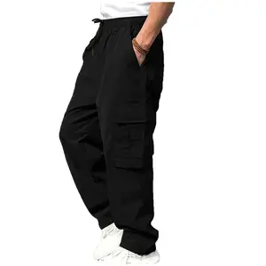 Men's durable work pants with multiple pockets for outdoor sports; cargo pants that are machine washable and make great holiday gifts.