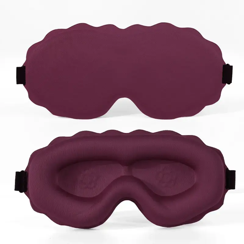 3D Deep Contoured Sleep Eye Mask - Hypoallergenic Memory Foam, Light Blocking Snug Nose Bridge, Adjustable Strap, No Eye Pressure for Light Sleepers, Shift Work, Makeup Preservation
