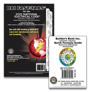 2020 National Electrical Code NEC Fast-Tabs For Softcover, Spiral, Loose-Leaf And Handbook + Free  Quick Formula Guide!