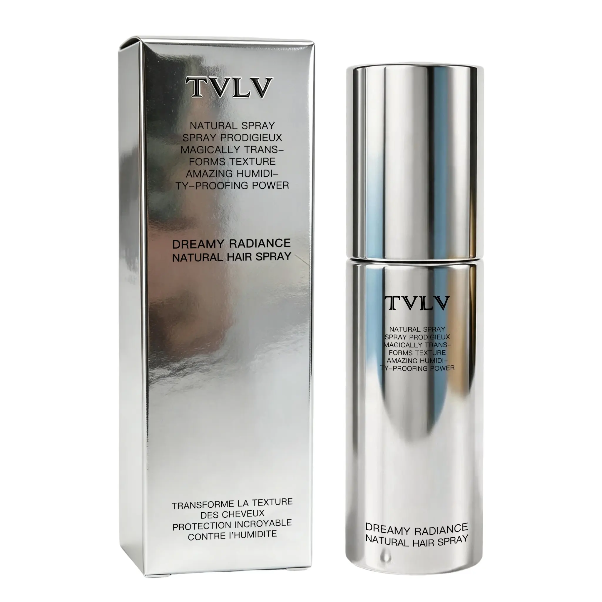 Tivl Heat-Activated Hair Spray, Anti-Frizz, Smooth, Long-Lasting Hold, Humidity Resistant, Quick-Drying, No Residue, for All Hair Types, Frizz Free Hair, Haircare