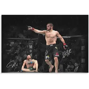 Conor McGregor And Nate Diaz UFC Rivalries Canvas Wall Art Poster Prints Wall Decor Picture
