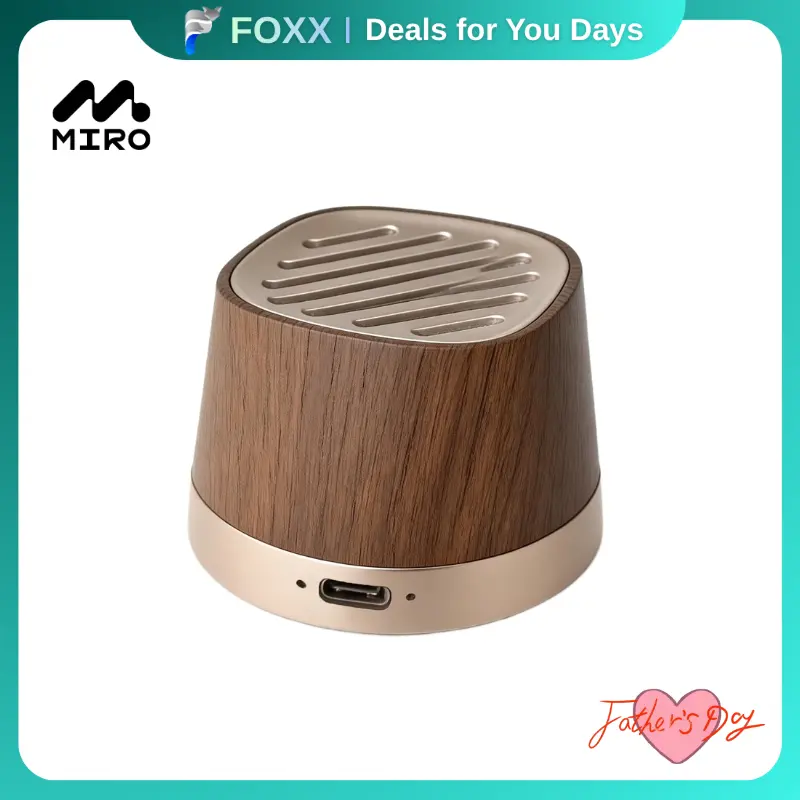 【P2】MIRO Magnetic Wireless Charging Bluetooth Speaker - 15W Fast Charging, TWS Stereo Audio, 12h Long Battery, Portable USB Type-C Waterproof Gadget - Home Use, Outdoor Fun - Ideal Gift for Music Lovers