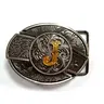 Western Cowboy Belt Buckle, Western Belt Buckles, Initial Letter Novelty Buckle for Men & Women, Perfect for Rodeo, Country Outfit & Casual Wear