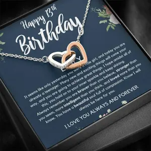 13th Birthday Girl Official Teenager, 13th Birthday Gift, Thirteenth Birthday Necklace, for 13 Year Old Girl Gifts, Teen Birthday Gift