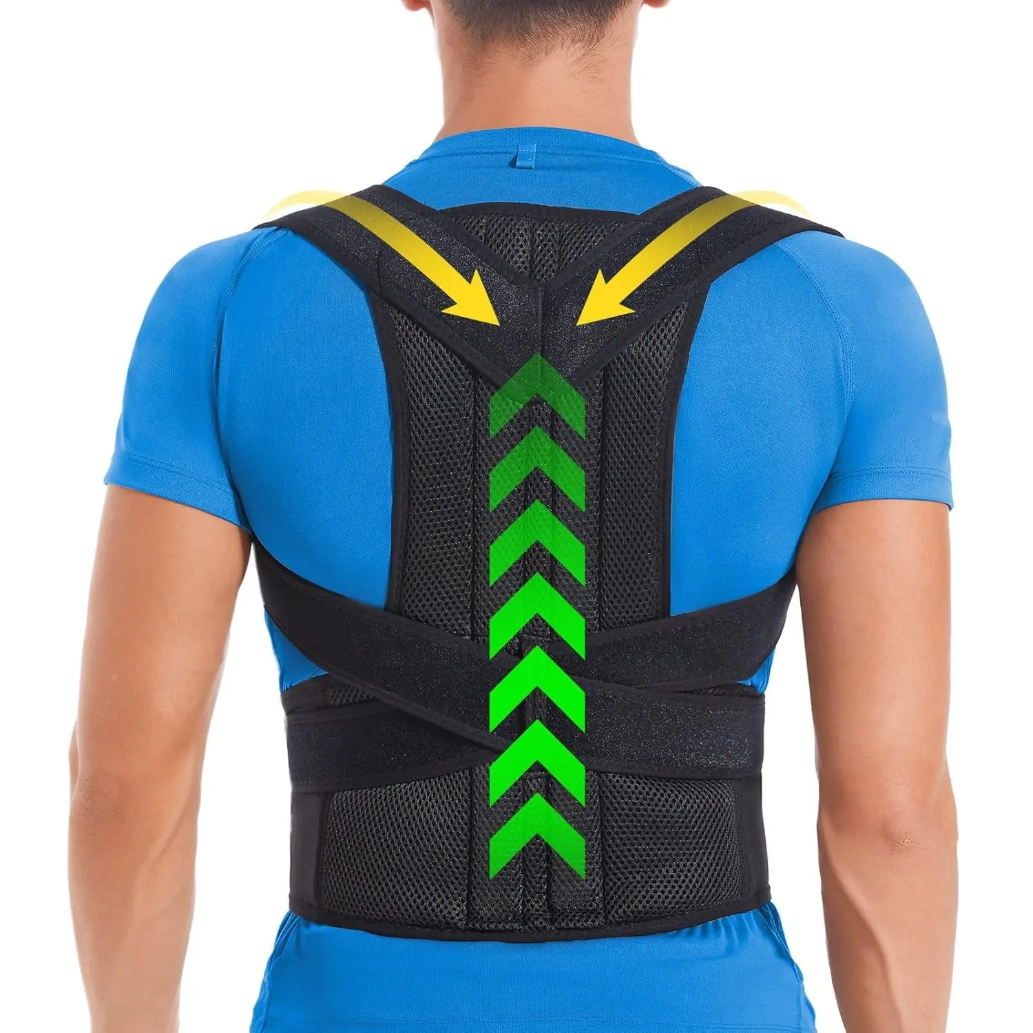 S-5XL Plue size Back Brace Posture Corrector for Women and Men, Back Braces for Upper and Lower Back Pain Relief, Adjustable and Fully Back Support Improve Posture and Lumbar Support Healthcare