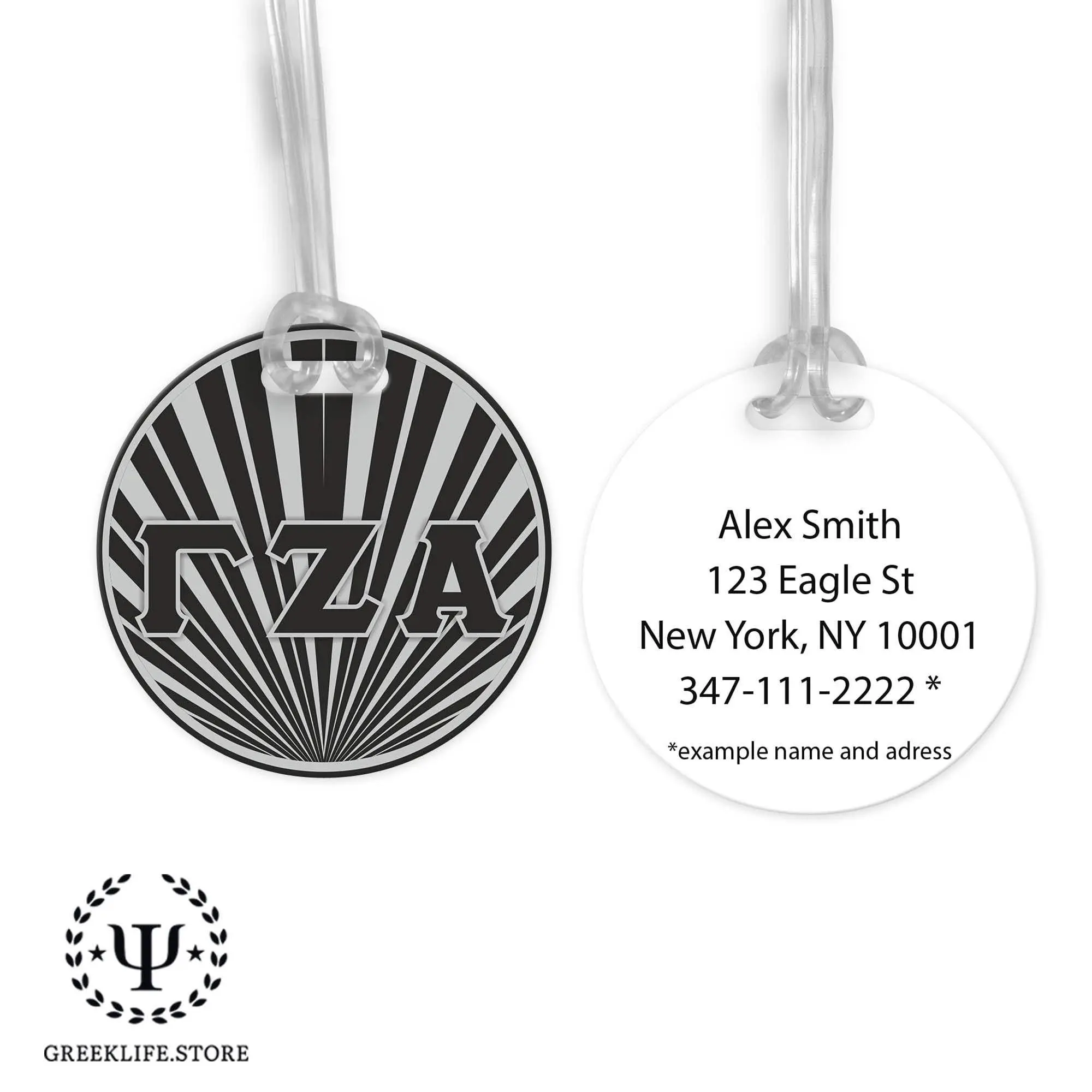 Gamma Zeta Alpha Luggage Bag Tag (round)