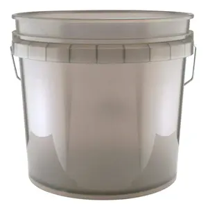3.5 Gallon Translucent Gray Paint Bucket 3.5 Gallon Translucent Gray Paint Bucket