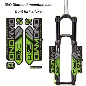 DVO Diamond Mountain Bike Front Fork Sticker Set (6 Sheets) - Waterproof decal that provides a unique look
