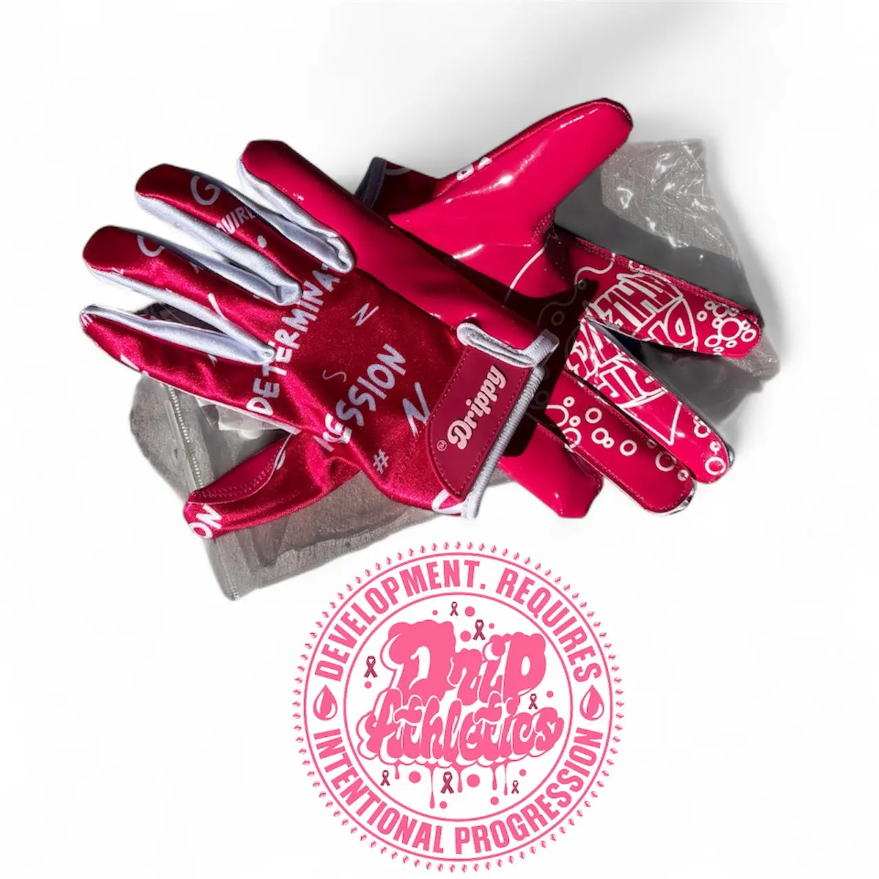 Drippy gloves Breast Cancer Awareness