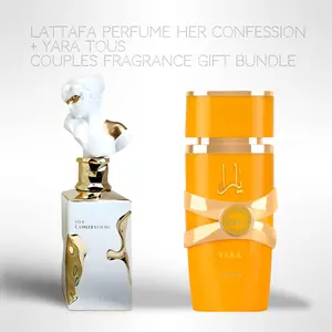Lattafa Perfume Her confession + Yara Tous 100ml (3.4 Fl oz) Long Lasting Perfume - Value Bundle - Couples Fragrance Gift Bundle