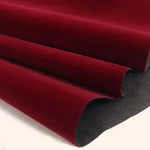 Self Adhesive Velvet Flocking Drawer Liner for Jewelry Drawer Art Crafts DIY Project Peel and Stick Velvet Fabric 17.7" x 78.7" Dark Red