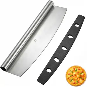 multifunctional Pizza , Razor  Stainless steel pizza  with Protective Cover, Professional Pizza Oven Accessories.