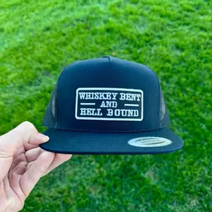 Whiskey Bent & Hell Bound Variant Color Snapbacks Unisex Suitable For All Genders Secure Fit Material