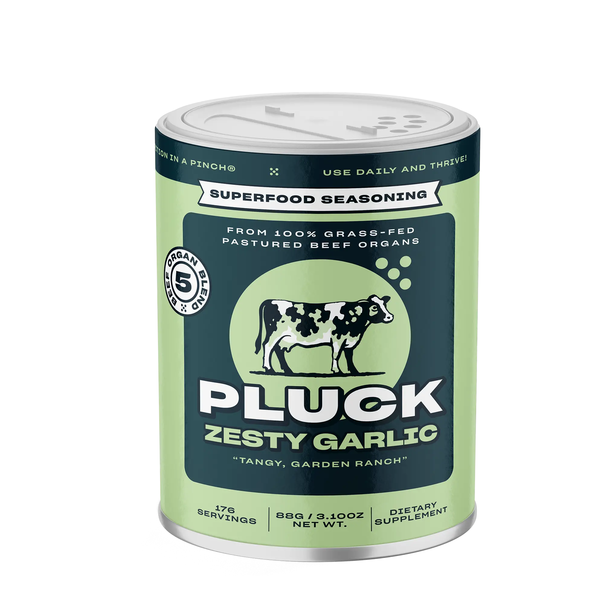 Pluck Zesty Garlic – Animal-Based Superfood Seasoning