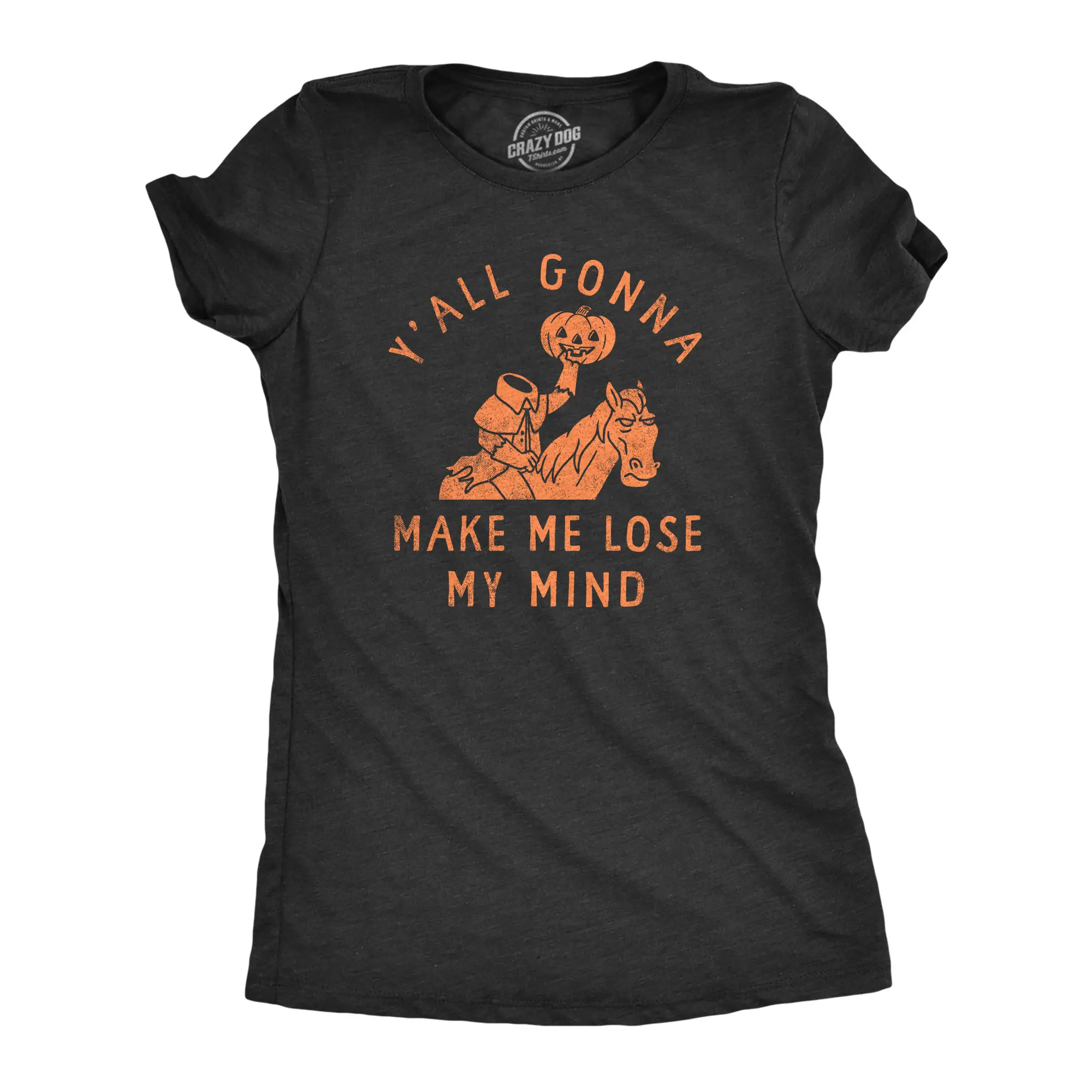 Womens Funny Halloween T Shirts Spooky Scary October Tees for Ladies Funny Womens T Shirts Cute Vintage Fashion Casual Ladies T-Shirt Gift Halloween Tops for Women Women's Novelty Tees Black -