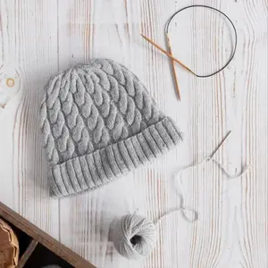Learn to knit cable hat kit by TOFT