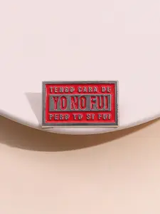 Spanish Humorous Enamel Pin Badge, Latin Style Back Pack Decoration Button, Fun Spanish Language Learner Accessory, Tengo Cara De Yo Not I Am but I Was, Backpack