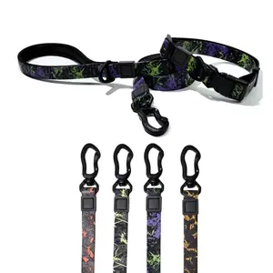 UV Printing Camouflage Embossed Pet Leash Set, Stylish & Functional for Outdoor Pet Activities