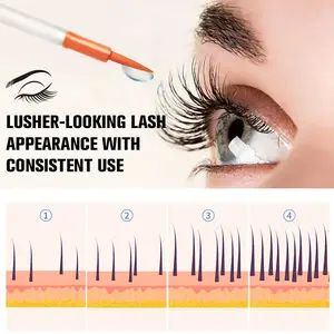 2ML Eyelash Growth Essence, Fine and Absorbent, Non-Sticky, Nourishes Fragile Lashes, Natural Long and Curly False Eyelash Serum