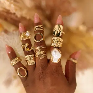 12 pcs Rings Set for Women's Fashion Accessories Versatile & Stylish Ideal for Any Occasion