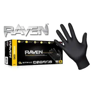 Raven® Powder-Free Nitrile Exam Grade Disposable Gloves - 7 Mil