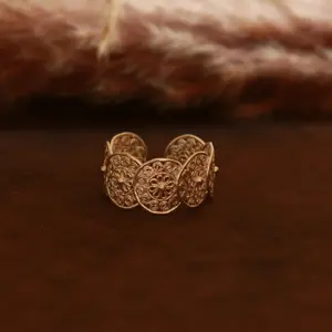 Embroidtale 999 SS Handmade Filigree Ring - Ethnic Hmong/ Miao Crafted Adjustable Size Unique