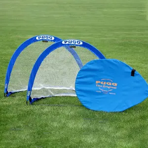 PUGG 4' Pop-Up Small Football Training Goals (Pair), Small Football Goals