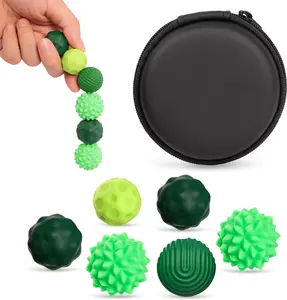 Silicone Magnetic Ball Set, 6 Counts/set Fidgeting Relax Toys with Elastic Texture, Assorted Colors, Stress Relief Toys for Adults & Teens