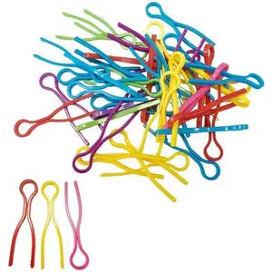 100 count Bobbin Holder - Colorful Bobbin Clips for Sewing Machine Accessories, Spool Organizer and Embroidery Supplies
