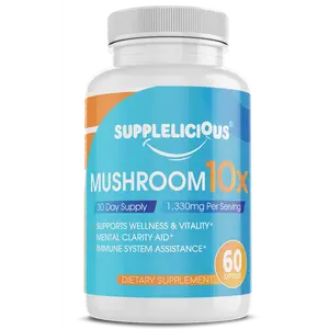 Supplelicious® Mushroom 10x - Natural Health Supplement for Fitness - Healthcare Healthcare Natural
