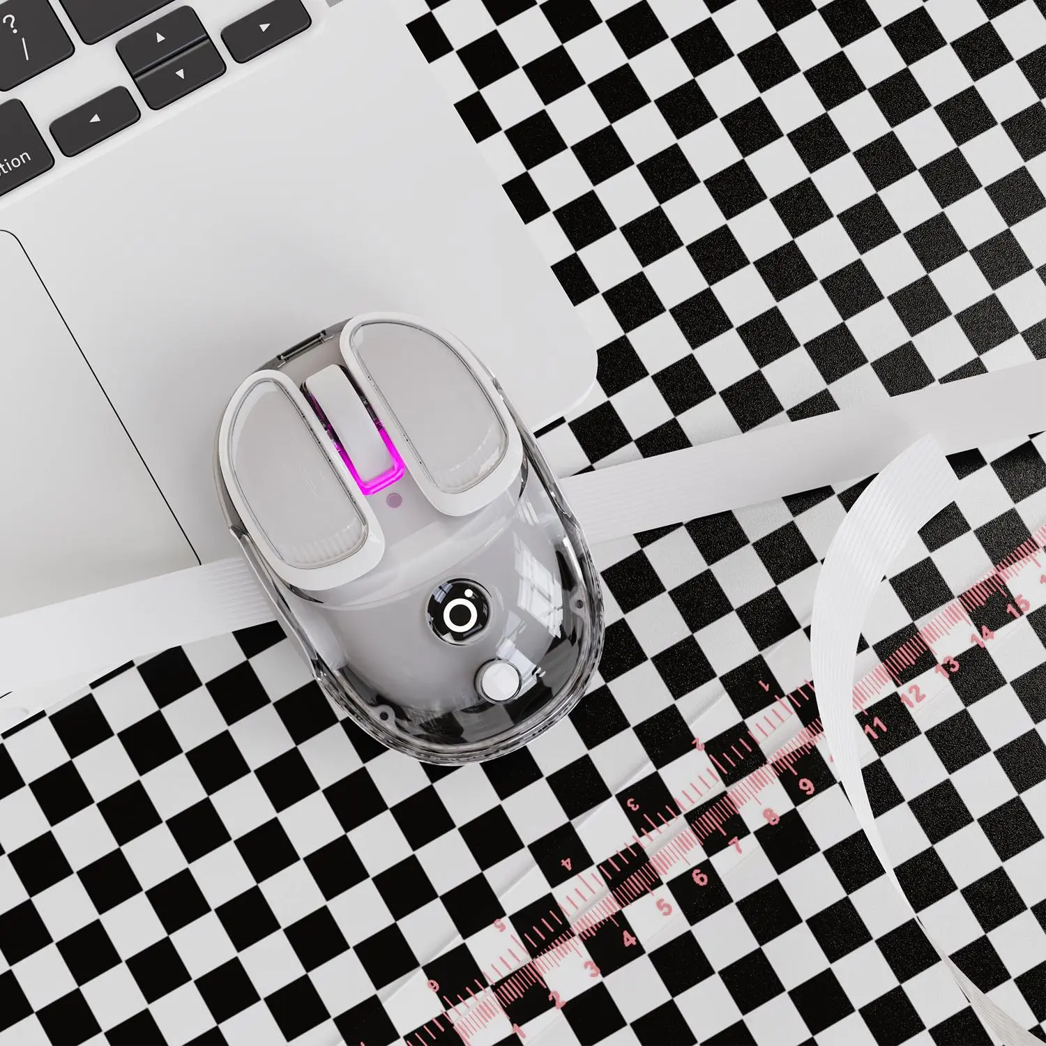 EWEADN Q9 Wireless Silent Mouse, Mini Design USB Rechargeable Mouse, LED Backlit Computer Gaming Mouse for Office, Gaming & Home Use, Laptop & Desktop Compatible