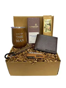 You Are The Man Gift Box | Coffee and Chocolate Gift Baskets | Gift Basket for Men | Gift for Him | Birthday Gifts For Men