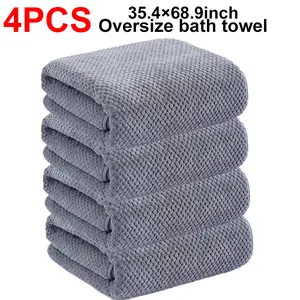 Premium Oversize Bath Towels, 35.4×68.9inch Super Soft Absorbent & Quick-Dry Thick 400GSM Microfiber Bath Towels,Perfect for Home Hotel  Travel Daily Use