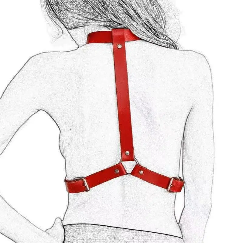 Women’s Adjustable Modern Strap Fashion Harness Accessory - Ring-Buckle, Adjust-Fit, Edgy, Fine, Hook Belts, Ring-Buckle Women's Belts, Adjust-Fit Women's Belts