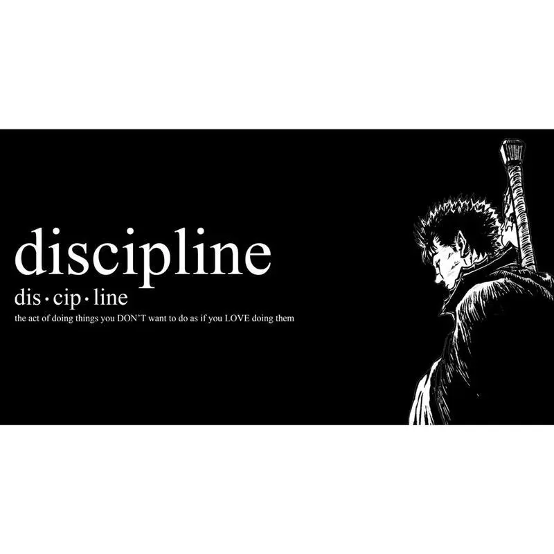 Anime Motif Discipline Wall Hanging Tapestry - 3x5 ft Hangable Weatherproof Polyester Artwork, Decorative Collectible, Bedroom Wall Decor, Perfected for Gym Enthusiasts, Home Supply