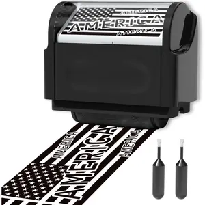Identity Theft Protection Roller Stamp with 2 Refill Ink, Confidential Security Roller Stamp Blocking Privacy Information Protect Your Address and ID Black