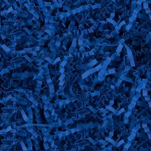 8.5oz Crinkle Paper Filler,  Baskets  Boxes Crafts Shredded Cut Paper Packaging Decorative Stuffing & Cushioning Confetti for Easter Birthday Wedding Party Favor Navy Blue